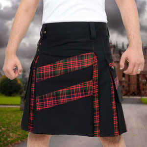 Brand new handmade Norwegian flag cotton hybrid utility 2024 kilt for men